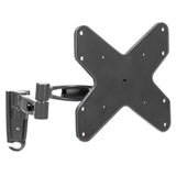 Manhattan TV & Monitor Mount, Wall, Full Motion, 1 screen, Screen Sizes: 23-42", Black, VESA 75x75 to 200x200, Max 20kg, Tilt & Swivel with 3 Pivots, Lifetime Warranty