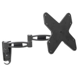 Manhattan TV & Monitor Mount, Wall, Full Motion, 1 screen, Screen Sizes: 23-42", Black, VESA 75x75 to 200x200, Max 20kg, Tilt & Swivel with 3 Pivots, Lifetime Warranty