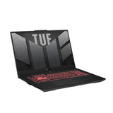 ASUS TUF Gaming A17 TUF707RC-DS71-CA laptop AMD Ryzen™ 7 6800H 43.9 cm (17.3") Full HD 16 GB DDR5-SDRAM 512 GB SSD NVIDIA GeForce RTX 3050 Wi-Fi 6 (802.11ax) Windows 11 Home Black, Grey