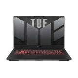 ASUS TUF Gaming A17 TUF707RC-DS71-CA laptop AMD Ryzen™ 7 6800H 43.9 cm (17.3") Full HD 16 GB DDR5-SDRAM 512 GB SSD NVIDIA GeForce RTX 3050 Wi-Fi 6 (802.11ax) Windows 11 Home Black, Grey