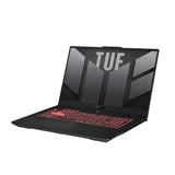 ASUS TUF Gaming A17 TUF707RC-DS71-CA laptop AMD Ryzen™ 7 6800H 43.9 cm (17.3") Full HD 16 GB DDR5-SDRAM 512 GB SSD NVIDIA GeForce RTX 3050 Wi-Fi 6 (802.11ax) Windows 11 Home Black, Grey