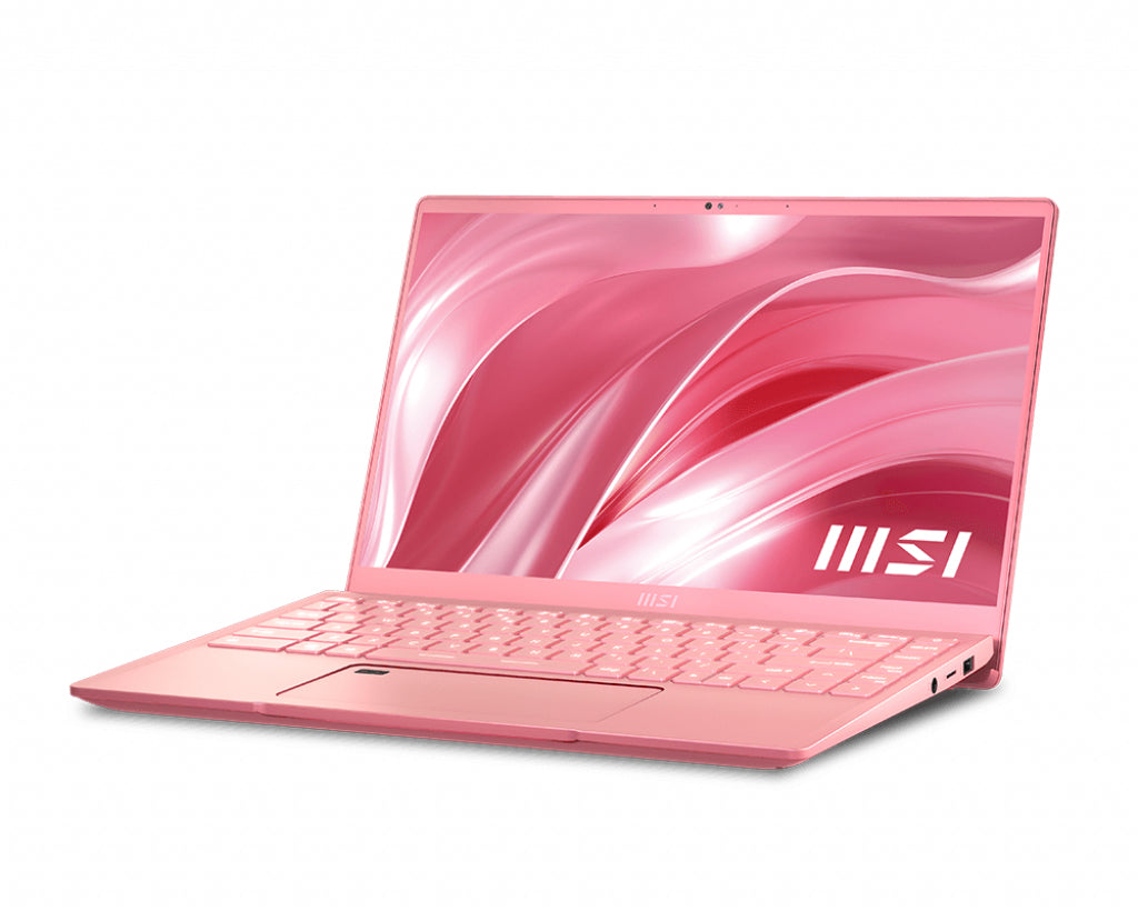 MSI Prestige 14 A11SB-631CA Intel® Core™ i7 i7-1185G7 Laptop 35.6 cm (14") Full HD 16 GB LPDDR4x-SDRAM 1 TB SSD NVIDIA GeForce MX450 Wi-Fi 6 (802.11ax) Windows 10 Home Pink