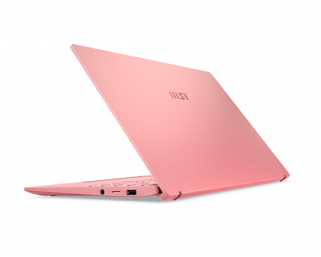 MSI Prestige 14 A11SB-631CA Intel® Core™ i7 i7-1185G7 Laptop 35.6 cm (14") Full HD 16 GB LPDDR4x-SDRAM 1 TB SSD NVIDIA GeForce MX450 Wi-Fi 6 (802.11ax) Windows 10 Home Pink