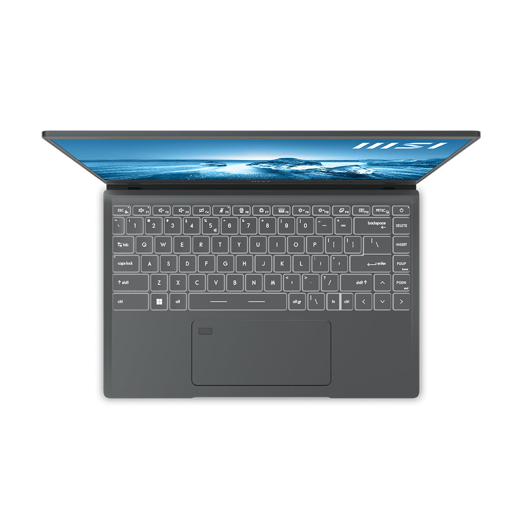 MSI Prestige A12SC-007 Intel® Core™ i7 i7-1260P Laptop 35.6 cm (14") Full HD 16 GB LPDDR4x-SDRAM 512 GB SSD NVIDIA® GeForce® GTX 1650 Wi-Fi 6E (802.11ax) Windows 11 Pro Grey