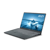 MSI Prestige A12M-011 Intel® Core™ i7 i7-1260P Laptop 35.6 cm (14") Full HD 16 GB LPDDR4x-SDRAM 512 GB SSD Wi-Fi 6E (802.11ax) Windows 11 Pro Grey