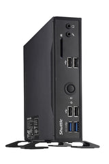 Shuttle XPC slim Barebone DS20UV2, Celeron 5205U, 1xHDMI, 1xDP, 1xVGA, 2xLAN (1xGbit, 1x2.5Gbit), 1xCOM, 8xUSB, fanless, 24/7 permanent operation