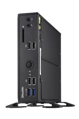Shuttle XPC slim Barebone DS20UV2, Celeron 5205U, 1xHDMI, 1xDP, 1xVGA, 2xLAN (1xGbit, 1x2.5Gbit), 1xCOM, 8xUSB, fanless, 24/7 permanent operation