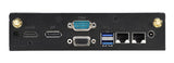 Shuttle XPC slim Barebone DS20UV2, Celeron 5205U, 1xHDMI, 1xDP, 1xVGA, 2xLAN (1xGbit, 1x2.5Gbit), 1xCOM, 8xUSB, fanless, 24/7 permanent operation