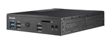 Shuttle XPC slim Barebone DS20UV2, Celeron 5205U, 1xHDMI, 1xDP, 1xVGA, 2xLAN (1xGbit, 1x2.5Gbit), 1xCOM, 8xUSB, fanless, 24/7 permanent operation