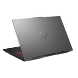 ASUS TUF Gaming A17 TUF707RC-DS71-CA laptop AMD Ryzen™ 7 6800H 43.9 cm (17.3") Full HD 16 GB DDR5-SDRAM 512 GB SSD NVIDIA GeForce RTX 3050 Wi-Fi 6 (802.11ax) Windows 11 Home Black, Grey