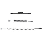 StarTech.com 20in / 50cm USB C to Lightning Cable, MFi Certified, Coiled iPhone Charger Cable, Black, Durable TPE Jacket Aramid Fiber, Heavy Duty Coil Lightning Cable