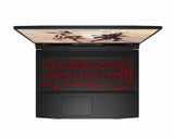 MSI Katana GF66 12UD-878CA Intel® Core™ i7 i7-12650H Laptop 39.6 cm (15.6") Full HD 16 GB DDR4-SDRAM 512 GB SSD NVIDIA GeForce RTX 3050 Ti Wi-Fi 6 (802.11ax) Windows 11 Home Black