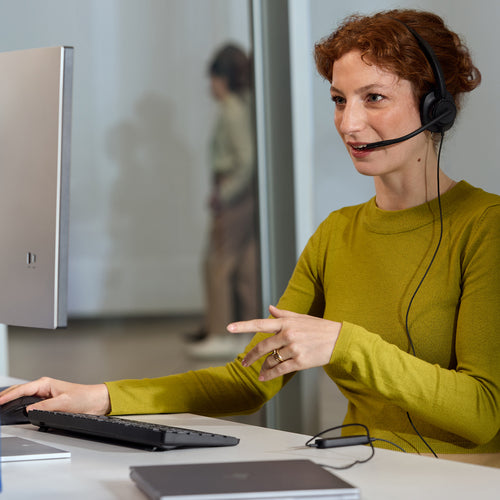 HP Poly Mission 415 Monaural USB Wired Headset TAA