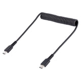 StarTech.com 1.6ft (50cm) USB-C Fast Charging Cable, Rugged, Coiled, Charge & Sync, 3A, USB 2.0, TPE Jacket and Aramid Fiber - USB C Charging Cord