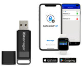 iStorage datAshur BT 16 GB | Encrypted Secure Flash Drive | Unlock via Smartphone Using Bluetooth | FIPS 140-2 Level 3 Certified | Remote Management Ready