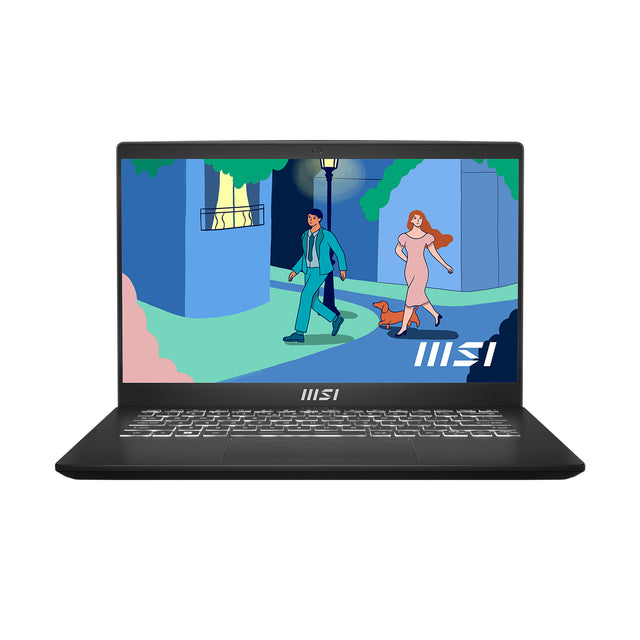 MSI Modern 14 C7M-048US AMD Ryzen™ 7 5700U Laptop 35.6 cm (14") Full HD 16 GB DDR4-SDRAM 512 GB SSD Wi-Fi 6E (802.11ax) Windows 11 Home Black