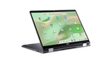 Acer Chromebook Enterprise Spin 714 CP714-2WN-53TY Intel® Core™ i5 i5-1335U 35.6 cm (14") Touchscreen WUXGA 16 GB LPDDR4x-SDRAM 256 GB SSD Wi-Fi 6E (802.11ax) ChromeOS Grey