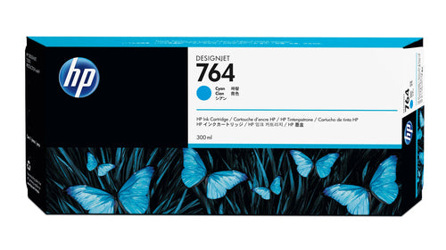 HP 764 300-ml Cyan Ink Cartridge