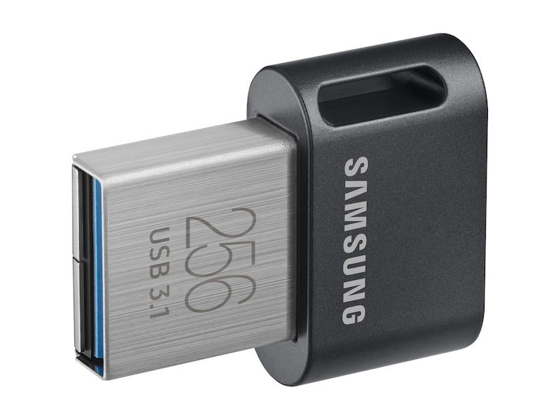 Samsung FIT Plus USB flash drive 256 GB USB Type-A 3.2 Gen 1 (3.1 Gen 1) Black, Stainless steel