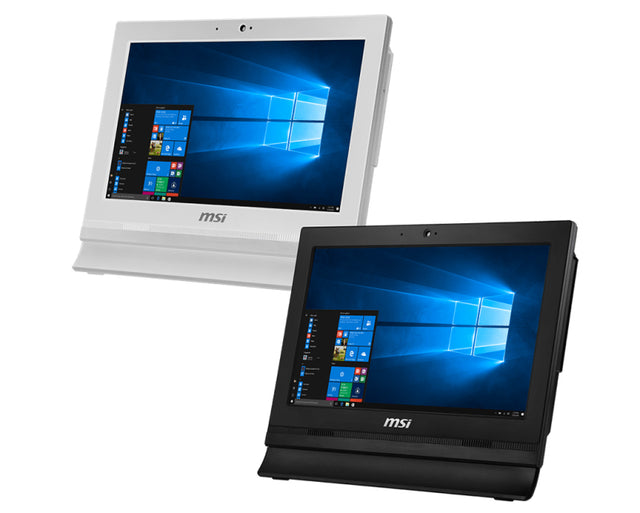 MSI Pro 10M-085US Intel® Celeron® 5205U 39.6 cm (15.6") 1366 x 768 pixels Touchscreen All-in-One PC 4 GB DDR4-SDRAM 128 GB SSD Windows 11 Pro Wi-Fi 5 (802.11ac) Black