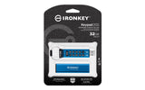 Kingston Technology IronKey 32GB Keypad 200, FIPS 140-3 Lvl 3 AES-256 Hardware Encrypted