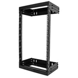 StarTech.com 2-Post 18U Heavy-Duty Wall Mount Network Rack, 19" Open Frame Server Rack with Adjustable Depth, Wall Mount Data Rack for IT / AV / Patch Panel / Computer Equipment - Cage Nuts and Screws Included