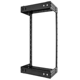 StarTech.com 2-Post 21U Heavy-Duty Wall Mount Network Rack, 19" Open Frame Server Rack with Adjustable Depth, Wall Mount Data Rack for IT / AV / Patch Panel / Computer Equipment - Cage Nuts and Screws Included