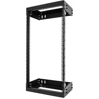 StarTech.com 2-Post 21U Heavy-Duty Wall Mount Network Rack, 19" Open Frame Server Rack with Adjustable Depth, Wall Mount Data Rack for IT / AV / Patch Panel / Computer Equipment - Cage Nuts and Screws Included