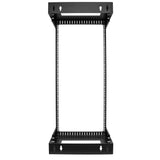 StarTech.com 2-Post 24U Heavy-Duty Wall Mount Network Rack, 19" Open Frame Server Rack with Adjustable Depth, Wall Mount Data Rack for IT / AV / Patch Panel / Computer Equipment - Cage Nuts and Screws Included
