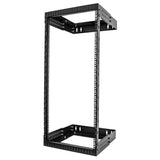 StarTech.com 2-Post 24U Heavy-Duty Wall Mount Network Rack, 19" Open Frame Server Rack with Adjustable Depth, Wall Mount Data Rack for IT / AV / Patch Panel / Computer Equipment - Cage Nuts and Screws Included