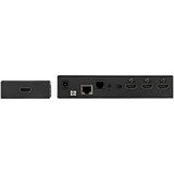StarTech.com HDMI Extender over CAT6 with 3 Port Video Switch, 4K 30Hz/115ft, HDBaseT HDMI Extender Kit, IR Control, 4K Video over Ethernet w/ Automatic HDMI Switcher, HDMI Switch Box - TAA