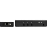 StarTech.com HDMI Extender over CAT6 with 3 Port Video Switch, 4K 30Hz/115ft, HDBaseT HDMI Extender Kit, IR Control, 4K Video over Ethernet w/ Automatic HDMI Switcher, HDMI Switch Box - TAA