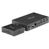 StarTech.com HDMI Extender over CAT6 with 3 Port Video Switch, 4K 30Hz/115ft, HDBaseT HDMI Extender Kit, IR Control, 4K Video over Ethernet w/ Automatic HDMI Switcher, HDMI Switch Box - TAA