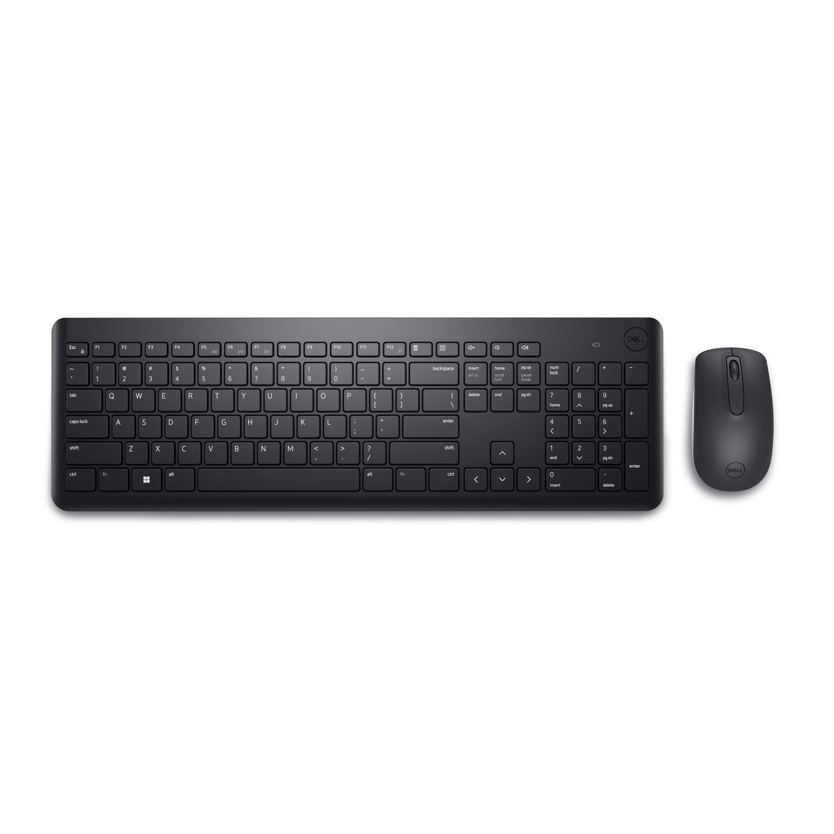 DELL KM3322W keyboard Mouse included Office RF Wireless US English Black