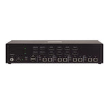 StarTech.com Secure 4-Port Quad-Monitor KVM Switch, 2x DisplayPort In to 4x HDMI Out, 4K 60Hz, NIAP 4.0 Desktop KVM, CAC, Metal Housing, Made in the USA