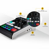 ATEN Podcast AI Audio Mixer | MicLIVE 6-CH