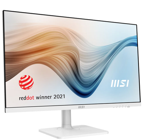 MSI Modern MD272PW 27 Inch Monitor with Adjustable Stand, Full HD (1920 x 1080), 75Hz, IPS, 4ms, AdaptiveSync, HDMI, DisplayPort, USB Type-C, Built-in USB Hub, Built-in Speakers, Anti-Glare, Anti-Flicker, Less Blue light, TÜV Certified, VESA, White