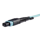 StarTech.com 10m (30ft) MTP(F)/PC to 4x LC/PC Duplex Breakout OM3 Multimode Fiber Optic Cable, OFNP Plenum, 40G Networks, Low Insertion Loss - Fiber Jumper Cord
