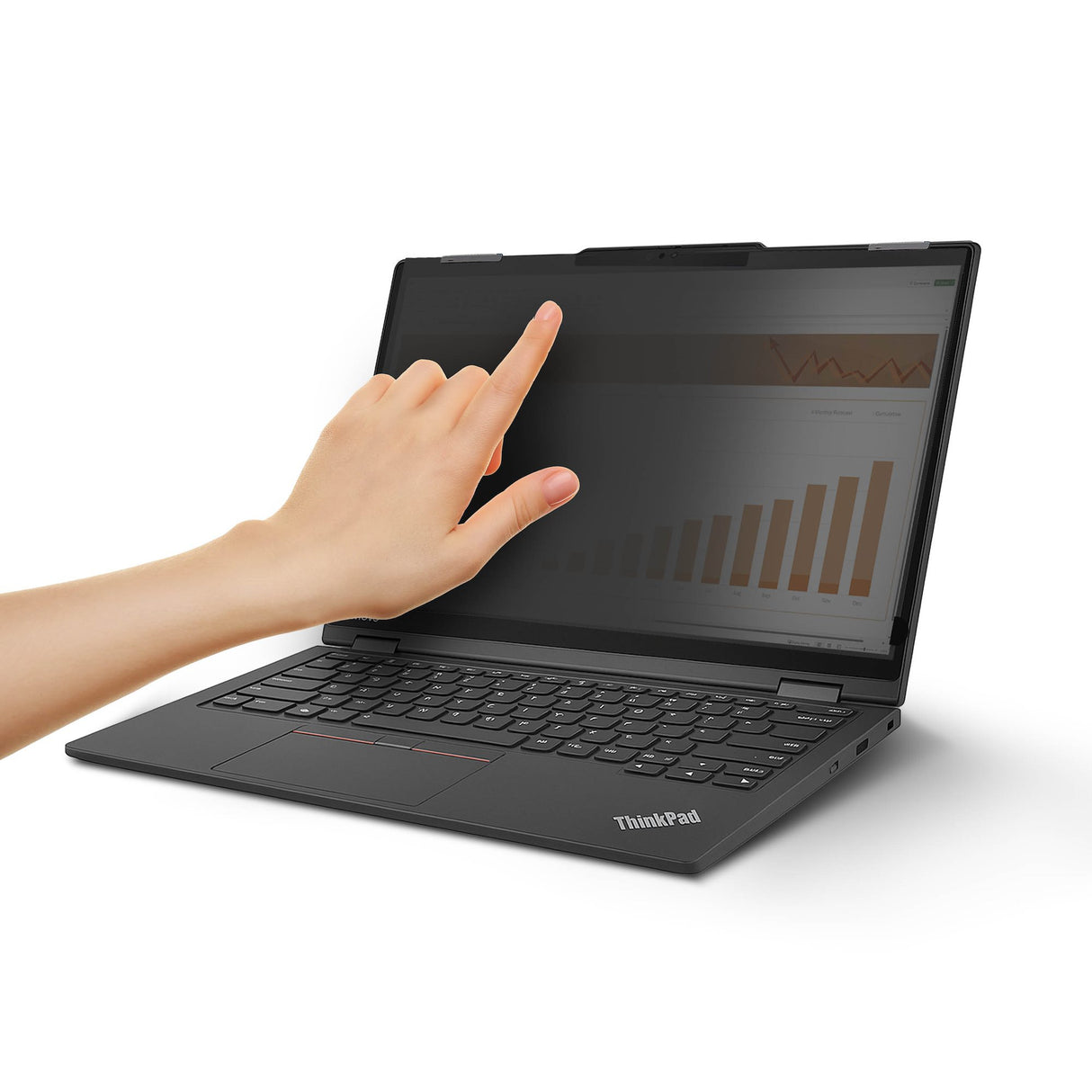 StarTech.com Lenovo X13 Yoga Gen 4 Bright Privacy Screen Filter with Touch, Flip-Over, 75% Light Transmittance, Anti-Glare Privacy Filter, +/- 30 Deg. View Angle