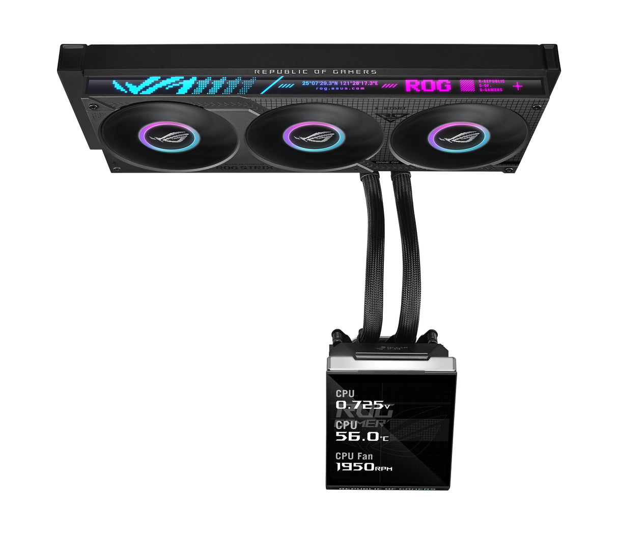 ASUS ROG Strix SLC IV 360 ARGB LCD Processor All-in-one liquid cooler 12 cm Black 1 pc(s)