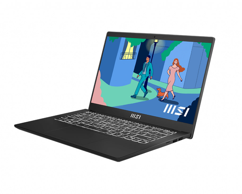 MSI Modern C12M-032 Intel® Core™ i5 i5-1235U Laptop 35.6 cm (14") Full HD 8 GB DDR4-SDRAM 512 GB SSD Wi-Fi 6 (802.11ax) Windows 11 Home Black