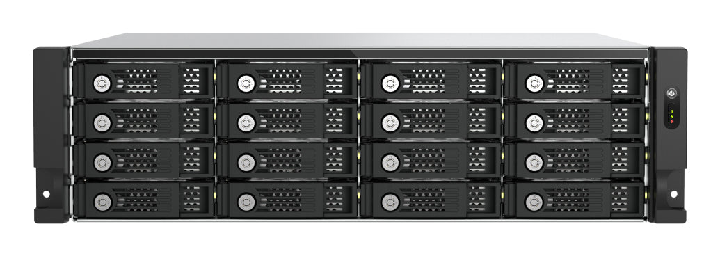 QNAP TL-R1600PES-RP storage drive enclosure HDD/SSD enclosure Black, Grey 2.5/3.5"