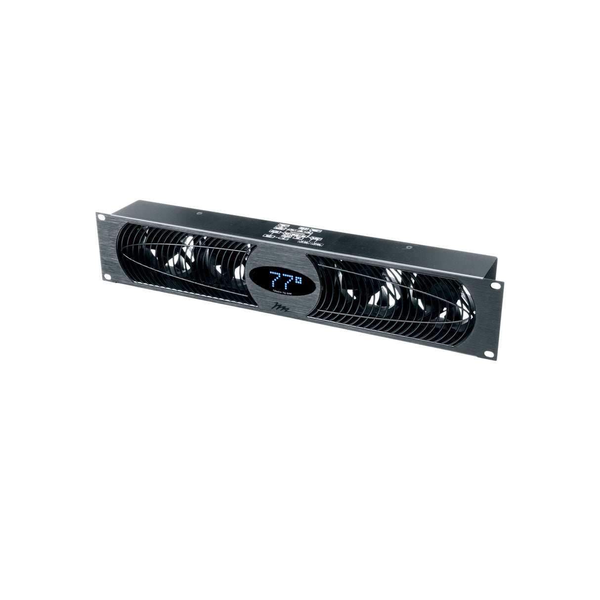 Middle Atlantic 100 CFM Fan Panel with Display, 27dB, Anodized
