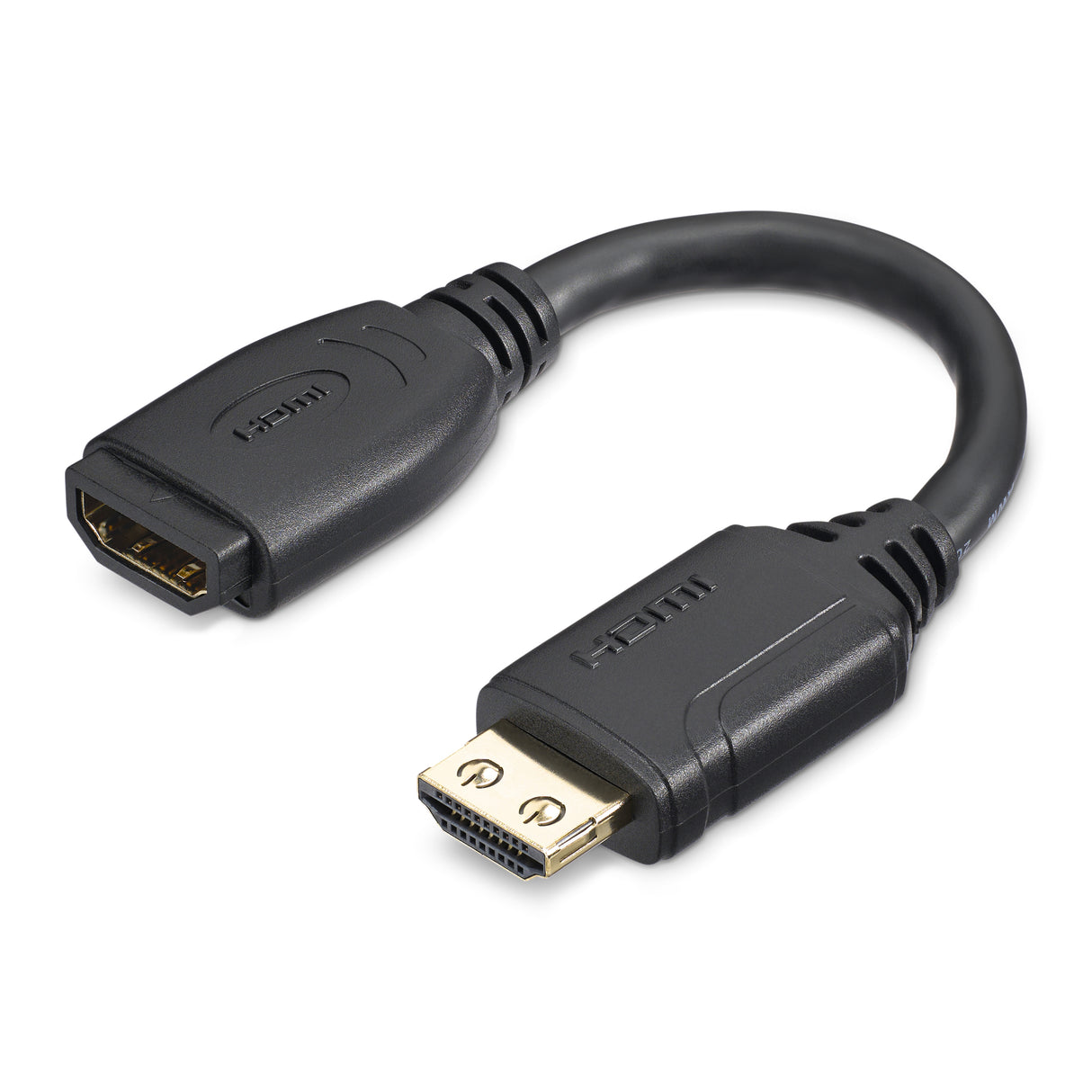 StarTech.com 6in (15cm) HDMI Port Saver Cable - 4K 60Hz High Speed HDMI 2.0 Extension Cable with Ethernet - Short HDMI Extension Cable - HDMI Male to Female Extension Adapter Cord