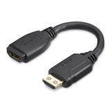 StarTech.com 6in (15cm) HDMI Port Saver Cable - 4K 60Hz High Speed HDMI 2.0 Extension Cable with Ethernet - Short HDMI Extension Cable - HDMI Male to Female Extension Adapter Cord