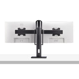StarTech.com Crossbar Dual Monitor Desk Stand For Double 27-inch Screens, VESA Mount 75x75/100x100, Toolless Height Adjustment, Up To 13.2lb (6kg) Per Display