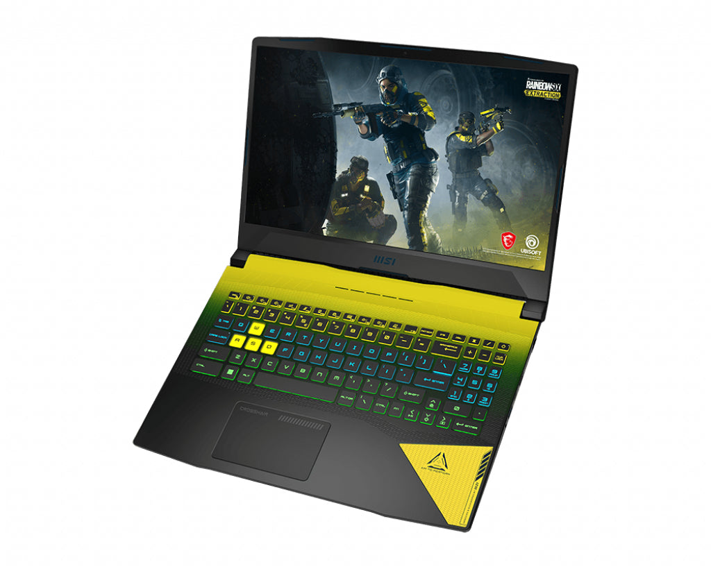 MSI Crosshair 15 B12UGZ-626CA Intel® Core™ i9 i9-12900H Laptop 39.6 cm (15.6") Quad HD 32 GB DDR4-SDRAM 1 TB SSD NVIDIA GeForce RTX 3070 Wi-Fi 6 (802.11ax) Windows 11 Home Black, Yellow