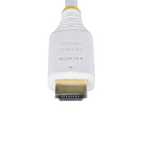 StarTech.com 10ft (3m) Premium Certified High Speed HDMI Cable, 4K 60Hz/1440p 144Hz, HDR10/HDCP 2.2/ARC, 18Gbps, UHD HDMI 2.0 Cord for TV/Monitor/Display, TPE Jacket, White