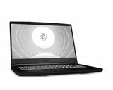 MSI CreatorPro M15 A11UIS-843 Intel® Core™ i7 i7-11800H Mobile workstation 39.6 cm (15.6") Full HD 16 GB DDR4-SDRAM 1 TB SSD NVIDIA RTX A1000 Wi-Fi 6 (802.11ax) Windows 11 Pro Black