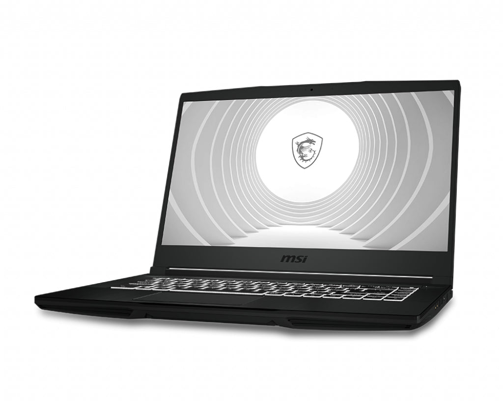 MSI CreatorPro M15 A11UIS-843 Intel® Core™ i7 i7-11800H Mobile workstation 39.6 cm (15.6") Full HD 16 GB DDR4-SDRAM 1 TB SSD NVIDIA RTX A1000 Wi-Fi 6 (802.11ax) Windows 11 Pro Black
